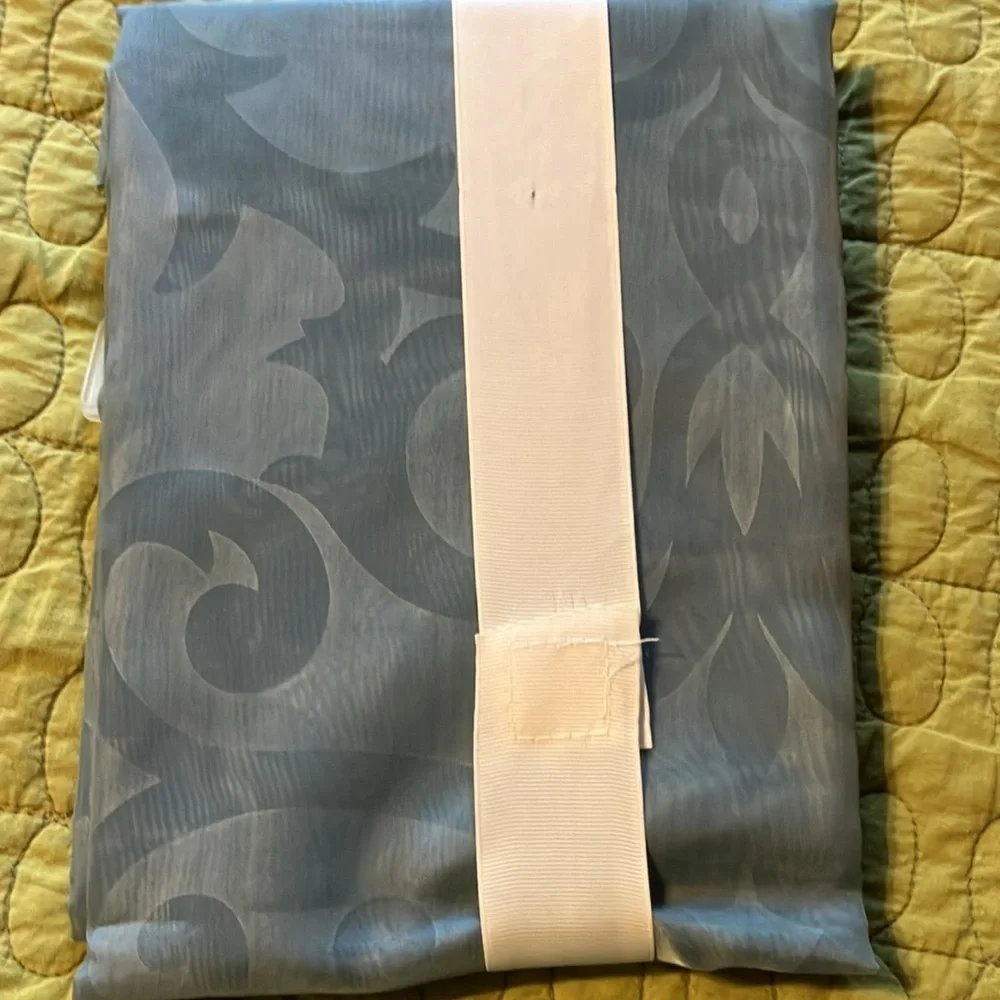 🌈 Loft Collection Katherine 1 panel curtain embossed Voile rod pocket “drift”
